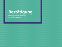 Bestätigung der Erfüllung von EU-Richtlinien