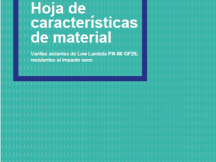 Hoja de características Low Lambda PA 66 GF25, resistente al impacto seco