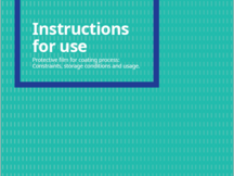 Instructions for use - Protective adhesive film