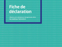 Absence de substances dangereuses dans les matériaux Technoform