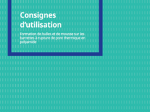 Formation de bulles et de mousse sur les barrettes