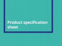 Product Specification Sheet