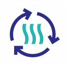 heat recovery icon