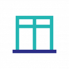 windows doors facades icon