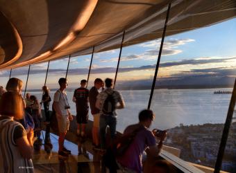 loupe level Space Needle