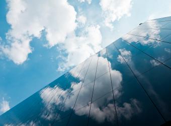 glass and clouds