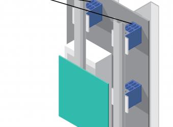 thermally broken cladding attachment