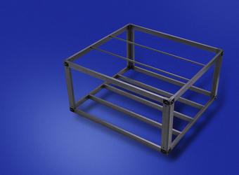 Corrosion-resistant frame system for flue gas applications