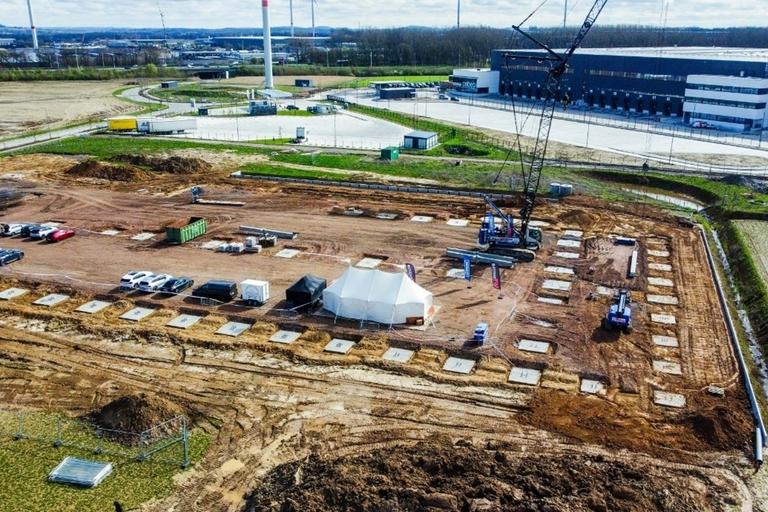 Construction de l'usine 1